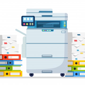 Cartoon digital fax machine